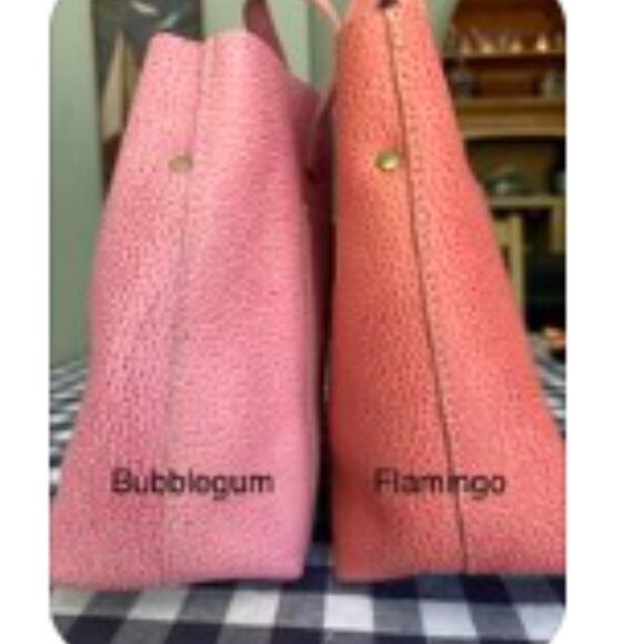 Portland Leather Mini Crossbody Tote Pink - Picture 11 of 11